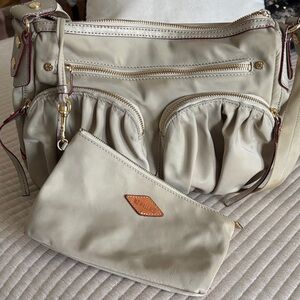 MZ Wallace Cream Crossbody Bag